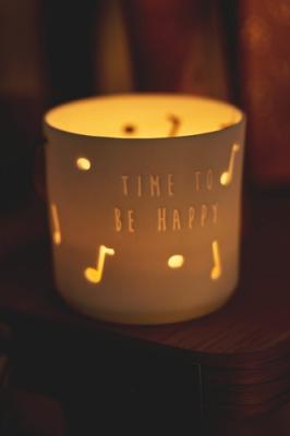 Räder waxinelicht met hengsel Teckel Time to be happy