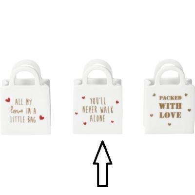 Räder mini tasje porselein You'll never walk alone