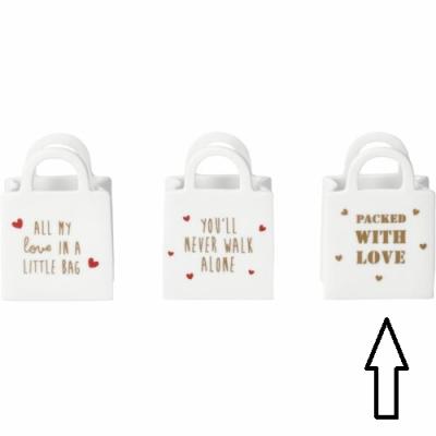 Räder mini tasje porselein Packed with love