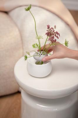 Räder Vaasje Bowl wit met grijs 