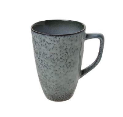 Spiaggia mok stoneware grijsblauw met oor