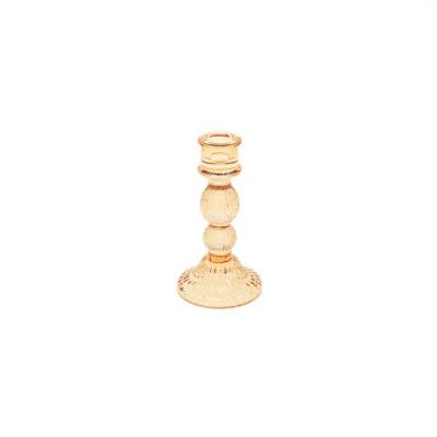 Housevitamin kandelaar Amber glas 15,5 cm