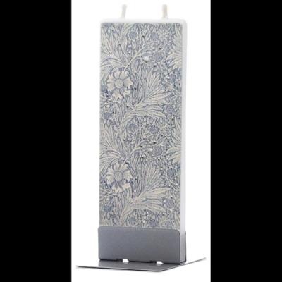 Flatyz platte kunstkaars William Morris Floral blauw