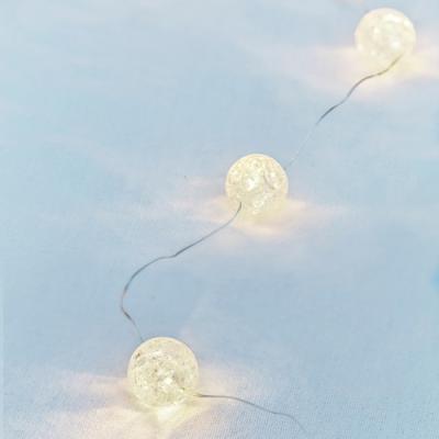Sirius lichtsnoer Maja kogelrond helder glas 30 led