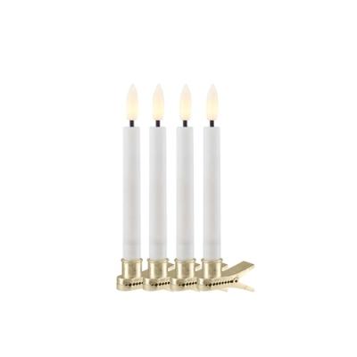 Sirius Sille kleine kerstboomkaarsjes set van 4