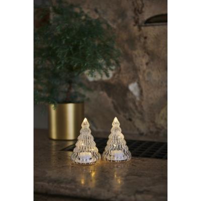 Sirius Lucy Tree Clear Glass kerstboom, setje van 2