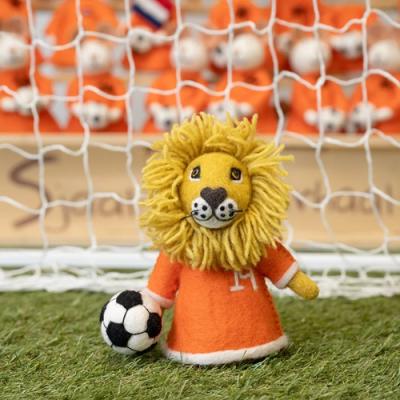 Sjaal met verhaal Holland Leeuw met voetbal