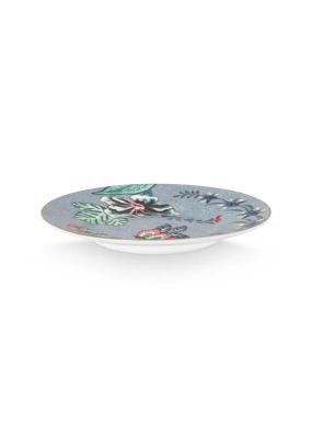 PIP petit four bordje flower festival light blue 12 cm