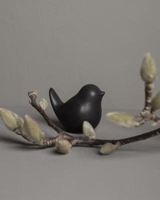 Storefactory vogel Herman mat zwart small