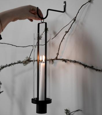 Storefactory ophanghaak Krokabo zwart metaal