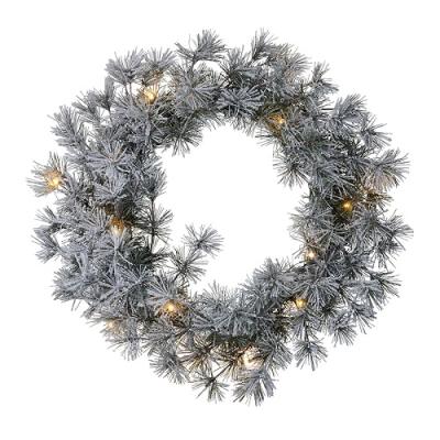 Sirius Alfi Kerstkrans Groen-snowy 15 led