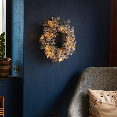 Sirius Alfi Kerstkrans Groen-snowy 15 led