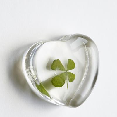 Räder glazen hart met klavertje vier