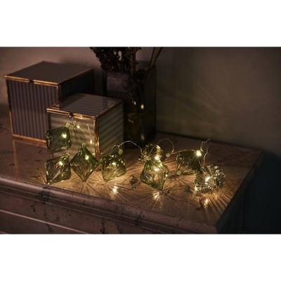Sirius Lichtsnoer Nellie  Green glas, 8 lampjes
