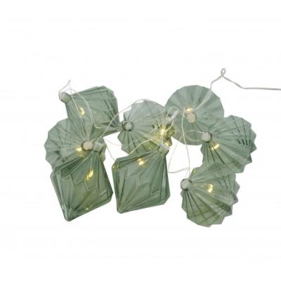 Sirius Lichtsnoer Nellie  Green glas, 8 lampjes