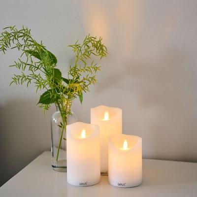 Sirius Oplaadbare Sara led kaarsen, set van 3