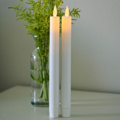 Sirius Rechargeable Sara led diner kaarsen wit, set van 2