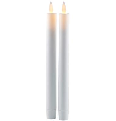 Sirius Rechargeable Sara led diner kaarsen wit, set van 2