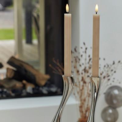 Sirius led diner kaars Sille 25 cm Krone licht caramel, set van 2