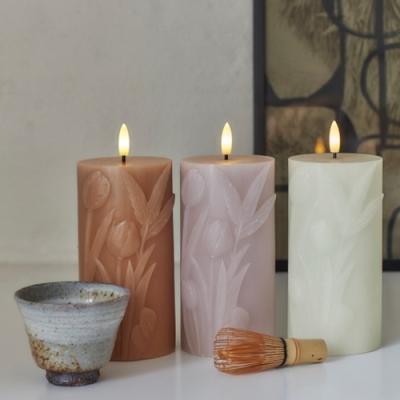 Sirius led kaars Sille licht caramel H 12,5 cm