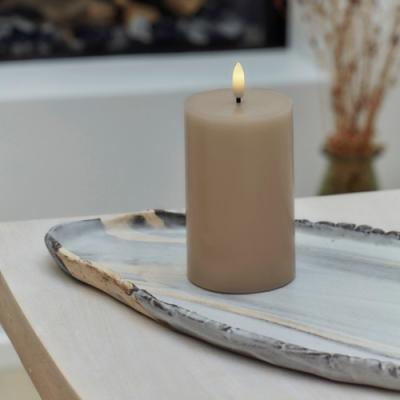 Sirius led kaars Sille licht caramel H 12,5 cm