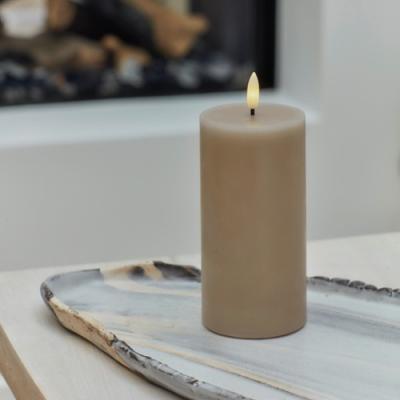 Sirius led kaars Sille licht caramel H 15 cm