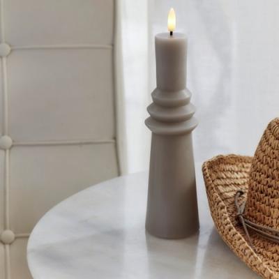 Sirius led kaars Sille Nordic Sculpture warm grijs Ringen