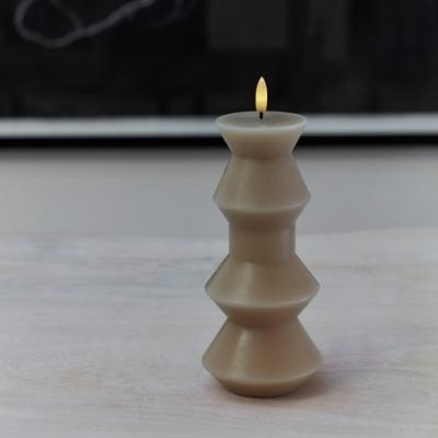 Sirius led kaars Sille Nordic Sculpture licht caramel Geometry