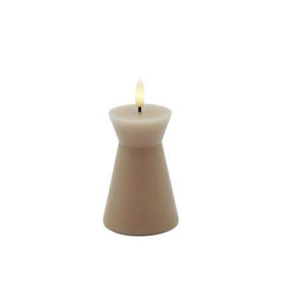 Sirius led kaars Sille Nordic Sculpture licht caramel Cone