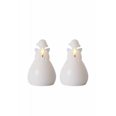 Sirius engel Lucia klein wax met led, set van 2