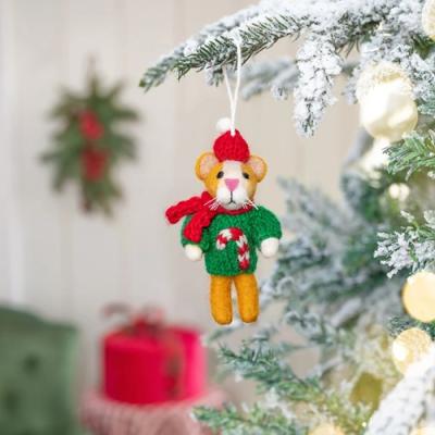 Sjaal met verhaal Hanger Kat Kersttui Candystick zuurstok