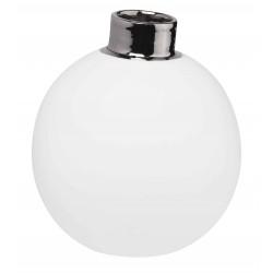 Räder vaasje snowball white-silver large
