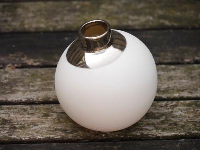Räder vaasje snowball white-silver large