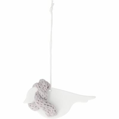 Räder hanger porselein met shawl vogel wit