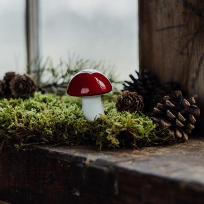 Storefactory paddenstoel Bovik wit-rood small