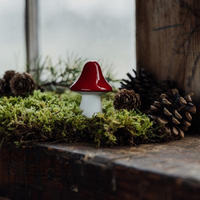 Storefactory paddenstoel Bosten wit-rood small