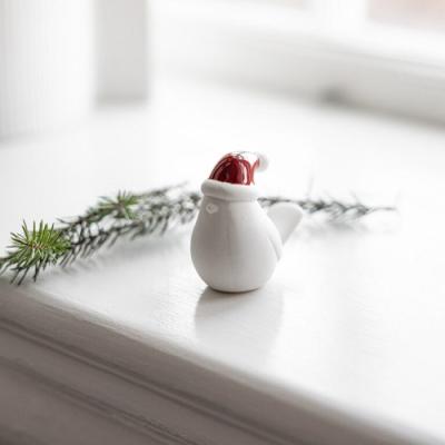 Storefactory vogel Elin kerstmuts rood medium
