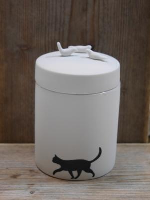 Räder porcelainstories pot met deksel Cat