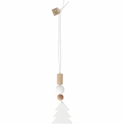 Räder hanger houten kralen en porseleinen boom Leaf
