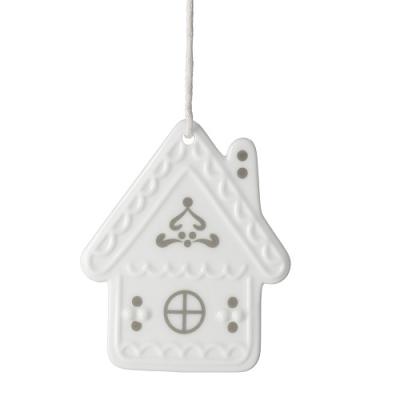 Räder hanger porselein Gingerbread, set van 6 stuks