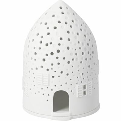 Räder lichthuis, lighthous Rond met puntdak en dots