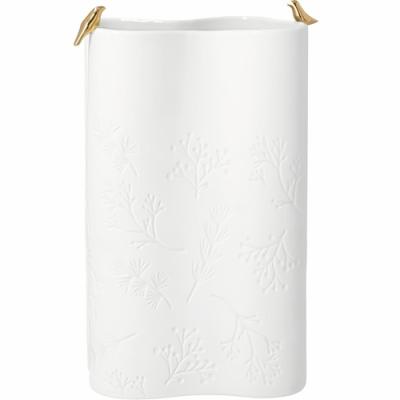 Räder vaas Gouden vogels en print van takjes