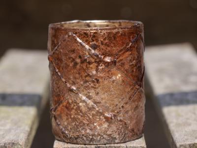 Rocaflor waxinelicht checker in artifact burgundy