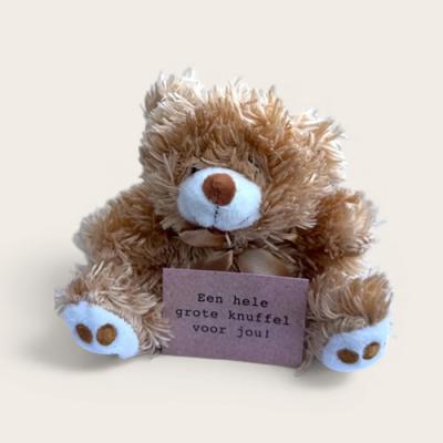 Beertje lichtbruin Een grote knuffel voor jou!