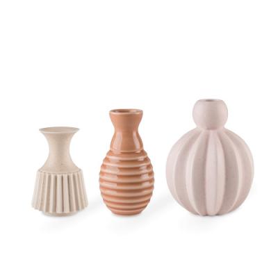 Dottir Samsurium Minibell kleine vaasjes Coral, set van 3