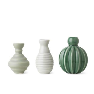 Dottir Samsurium Minibell kleine vaasjes Groen, set van 3