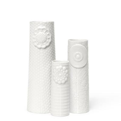 Dottir Pipanella vaasjes Flock Clean linnen, set van 3