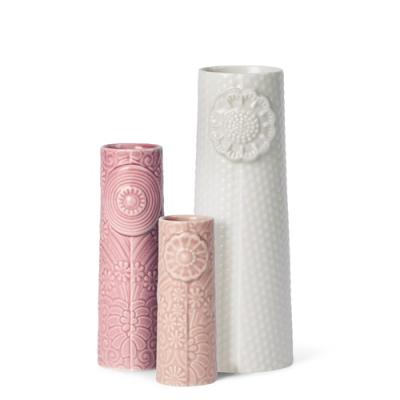 Dottir Pipanella vaasjes Flock Pink Bouquet, set van 3