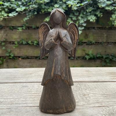 Engel staand taupe medium