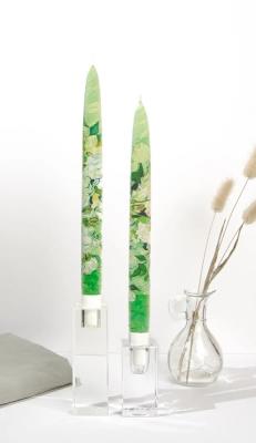 Flatyz set van 2 platte kunstkaarsen Van Gogh Still Life Vase met pin